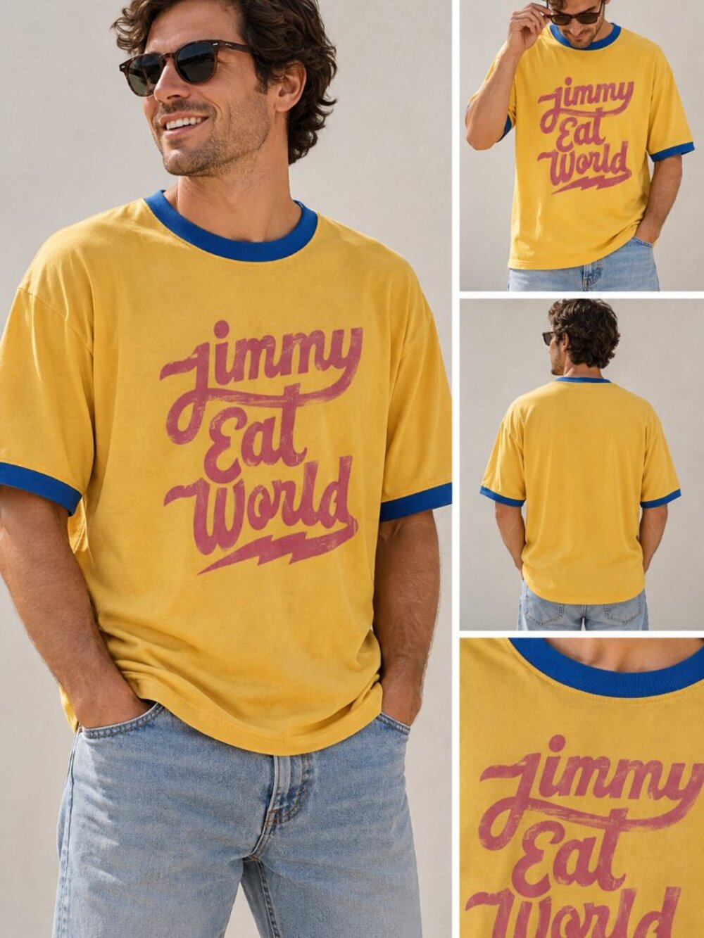Jimmy Eat World x CAMP 2022 "Something Loud Tour" Ringer LE Y2K T-Shirt 2XL RARE